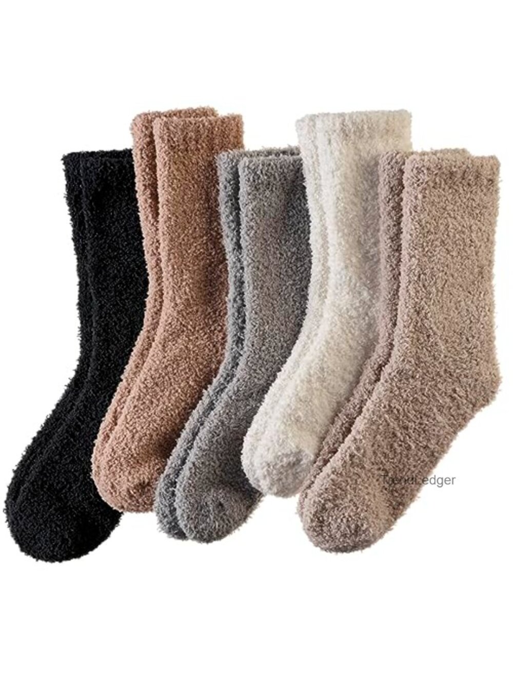 Fuzzy Plush Microfiber Slipper Socks Cozy Warm Thermal Home Sleeping